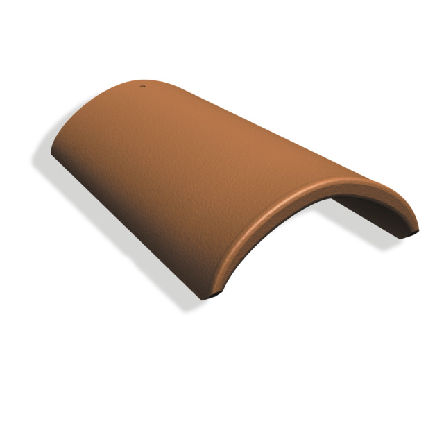 Nockpanna rak 230/250mm Benderit Tegelröd