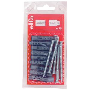 Skruv Plugg R6 10st/förp ELFA