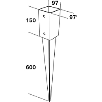 Jordankare PSG 97x750mm FAST
