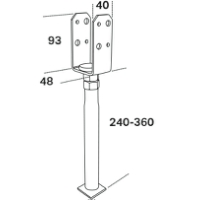 Stolphållare PSUA 48x40mm FAST