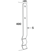 Plintjärn PA 40x5x400mm FAST