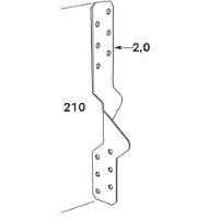 Takåsfäste RRFU 210x2,0mm FAST