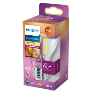 Led Normal 60W E27 VV Klar PHILIPS