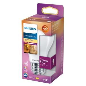 Led Normal Frost 60W E27 VV DIM PHILIPS