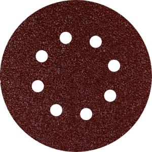 Sliprondell 125 Kardborre 8 hål K60 5-pack GERMAFLEX