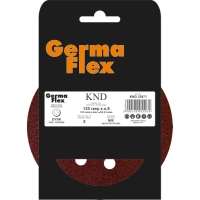 Sliprondell 125 Kardborre 8 hål SORT 5-pack GERMAFLEX