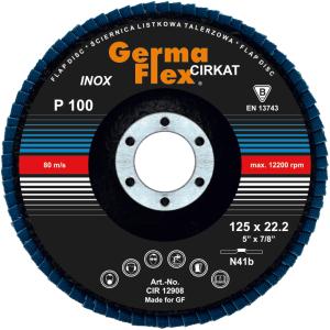 Lamellslipskiva 125x22,22mm K100 GERMAFLEX