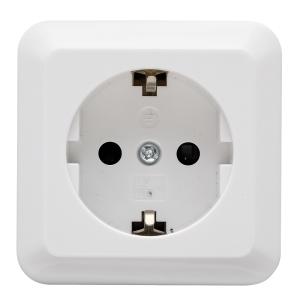 Vägguttag upl 1V Jord Nya Basic BÅREBO