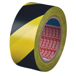 Varningstejp 50mm 33m Gul/Svart TESA