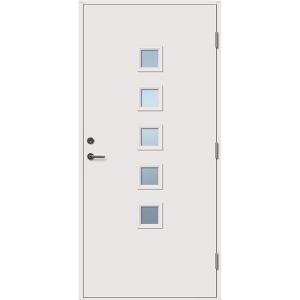 Ytterdörr 505G 10x21 H vit Astrid klarglas STAR Center