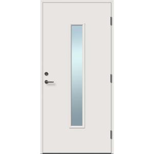 Ytterdörr 550G 10x21 H vit Beatrice klarglas härd+lamin