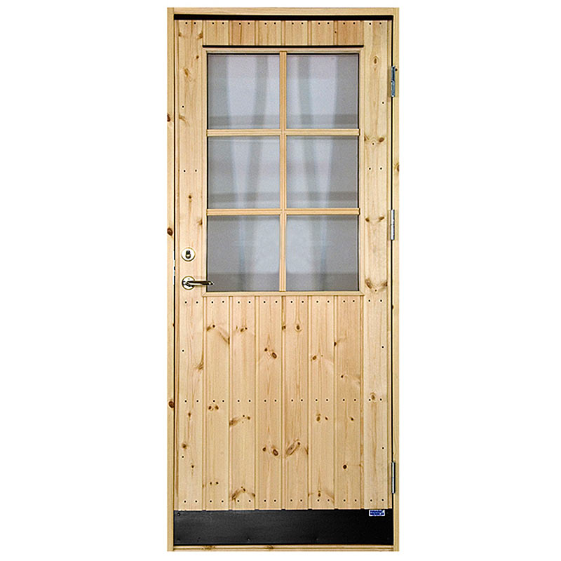 Altanytterdörr EFD8GSP 10x21 Vänsterhängd STAR Varmförråd Klarglas spröjs