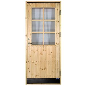 Altanytterdörr EFD8GSP 10x21 Högerhängd STAR Varmförråd Klarglas spröjs