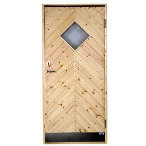 Ekonomidörr EYDS7G 8x18,5 Vänsterhängd STAR Varmförråd Sport 2-glas