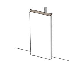 8x21 Täcklist, 2 rund kanter VIT