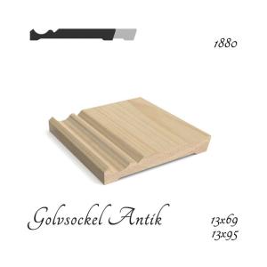 13x69 Antiksockel obehandlad Furu A