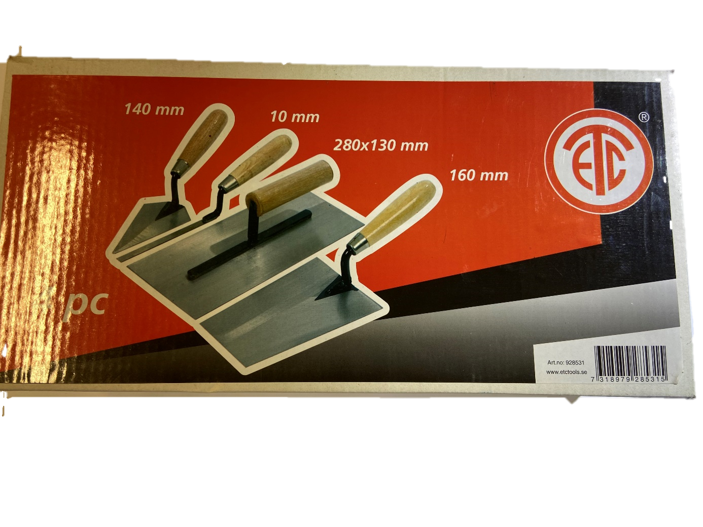 Murarverktygsats 4-del ETC