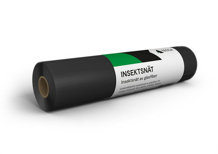 Insektsnät, svart 50cmx25m
