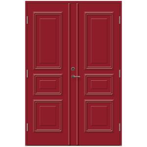 Ytterdörr par 897P 14x21 vit Kristina dekorl tät STARLDÖRREN