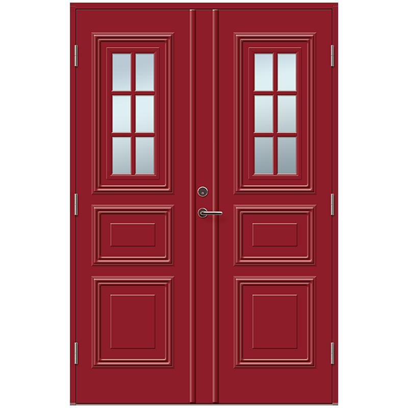 Ytterdörr par 897PG 14x21 VIT Kristina klarg.dekorlist STAR