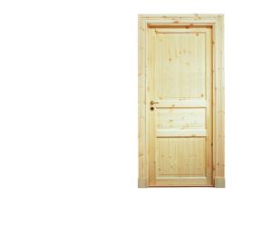 Innerdörr Roslagsdörren Massiv Furu kvistig 3-spegel Obehandlad