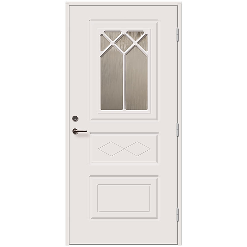 Ytterdörr 887G 10x21 H Olga vitmålad SPX2 cotsw. STARDÖRREN