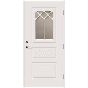 Ytterdörr 887G 10x21 H Olga vitmålad SPX2 cotsw. STARDÖRREN