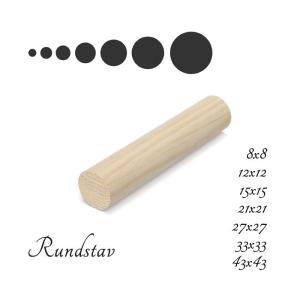 12mm Rundstav obehandlad Furu A
