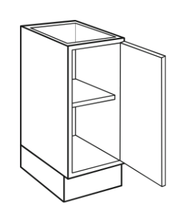Bänkskåp BS1 10cm stomme Sagaköket