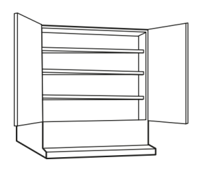 VSF6K Fläktskåp 60cm stomme k-höjd Sagaköket