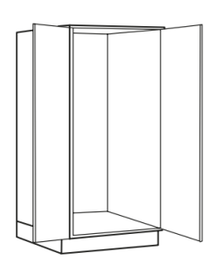 Högskåp HS4K 40cm stomme k-höjd Sagaköket