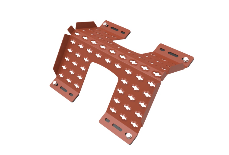 TJB Taksteg för plåttak Tegelröd