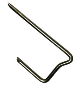 TJB Rostfri Tegelkrok u-profil 100st/pkt