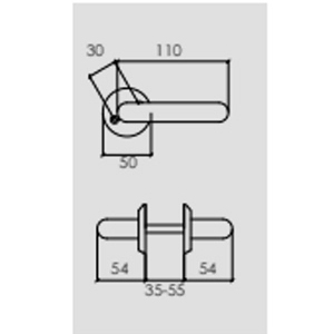 Dörrhandtag Maren Mässing