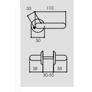 Dörrhandtag Tåkern Mässing