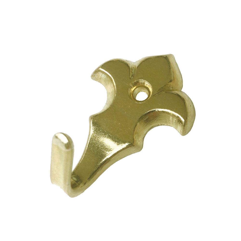 Wall Hook French Lily Brass