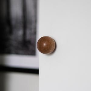 Wood Knob Ball Oak