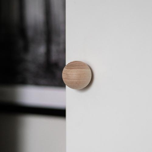 Wood Knob Ball Pine wood
