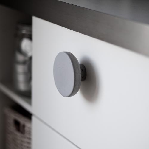 Concrete knob Strand Light grey Medium