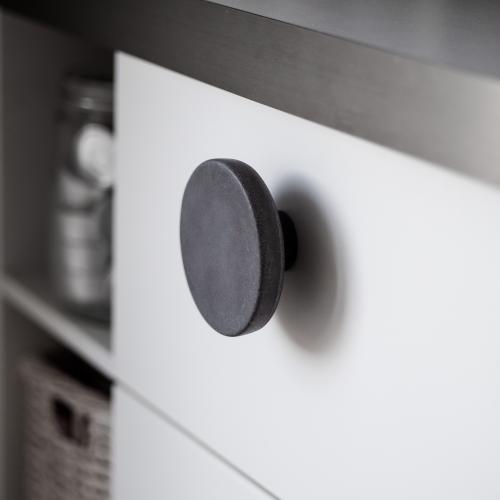 Concrete knob Strand Dark grey Large
