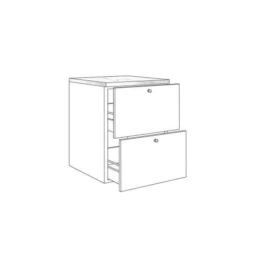 Drawer set 2pcs 135 TB35