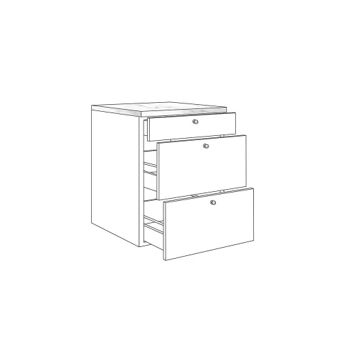 Drawer set 84 + 2pcs 135 mm TB35