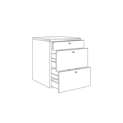 Drawer set 84 + 135 + 199 TB35