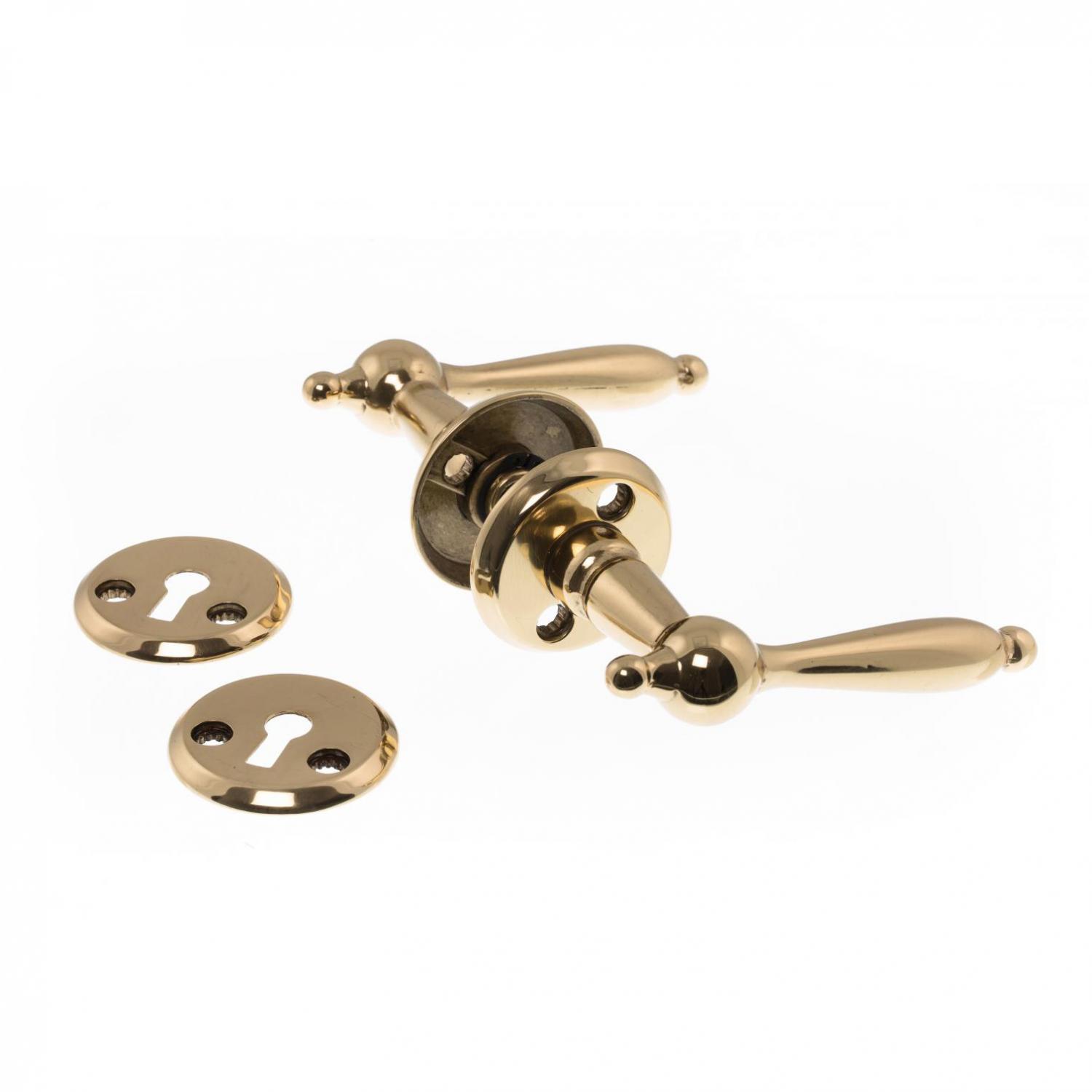 Brass top door furniture