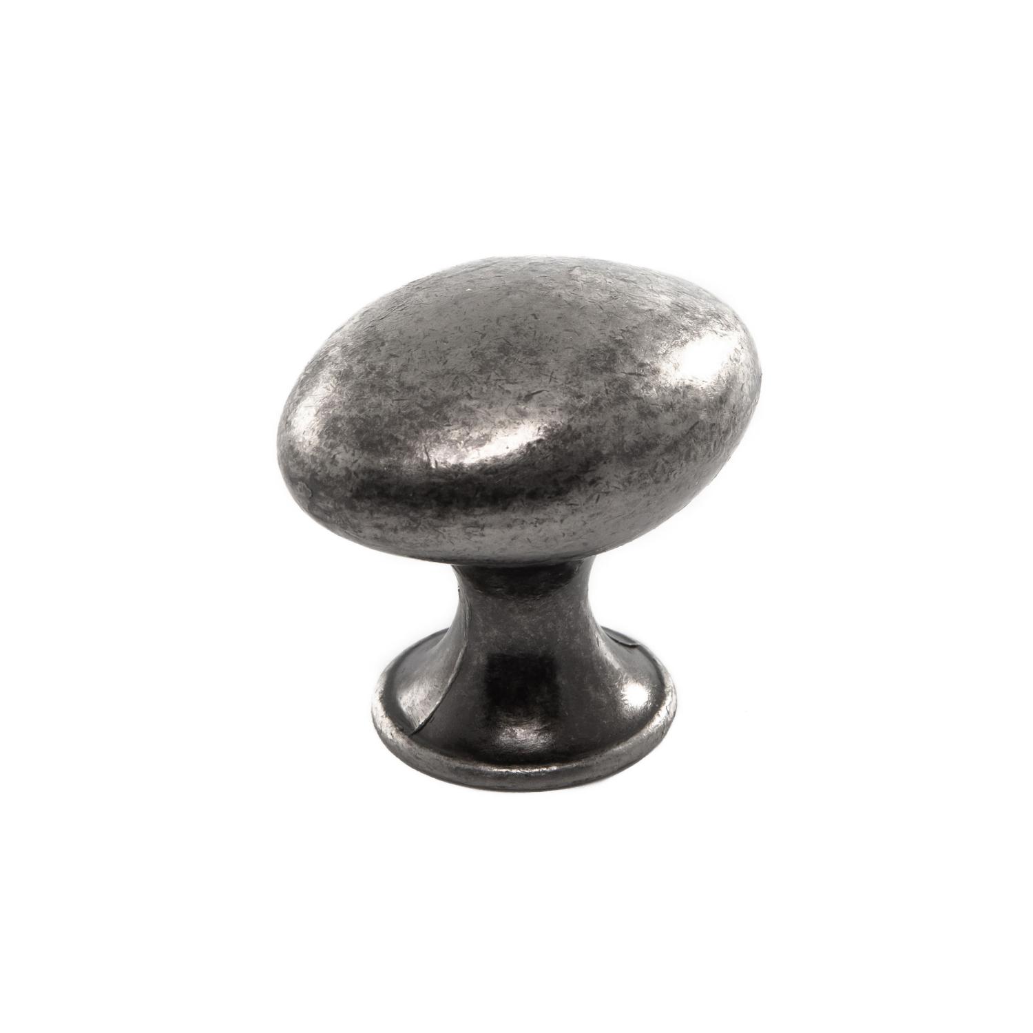 Oval knob Emtefall Black antique
