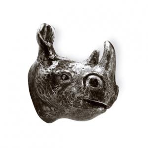 Knopp Noshörning Svart antik