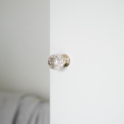 Crystal knob Gold plated