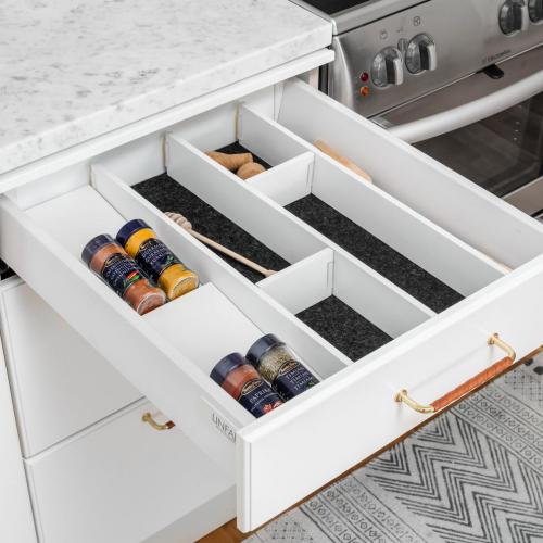 Lådavdelare 100 Vit Bas