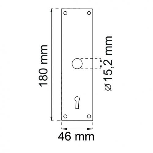 Lock Plate Nickel