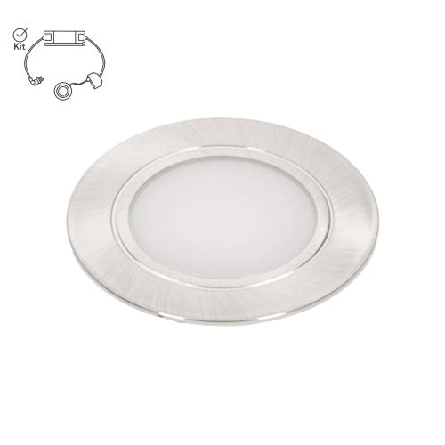 LED Spotlight Complete kit Satin Nickel